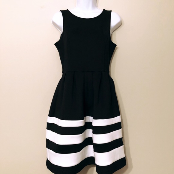 Apt. 9 Dresses & Skirts - 👗 Apt. 9 • Blk/White A-Line Dress size 4